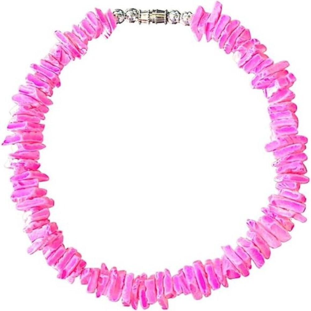 Shell Anklet (Solid Color) 10" Pink - image 3